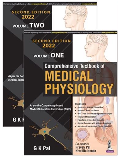 Physiology Combo : Comprehensive Textbook of Medical Physiology + Ghai's Textbook of Practical Physiology (Set of 2 books) Product Bundle